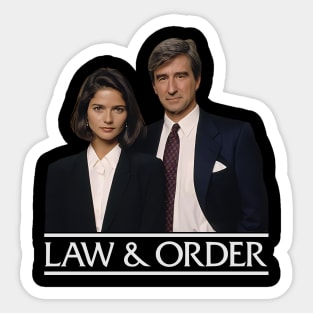 Law and Order - McCoy, Kincaid Sticker